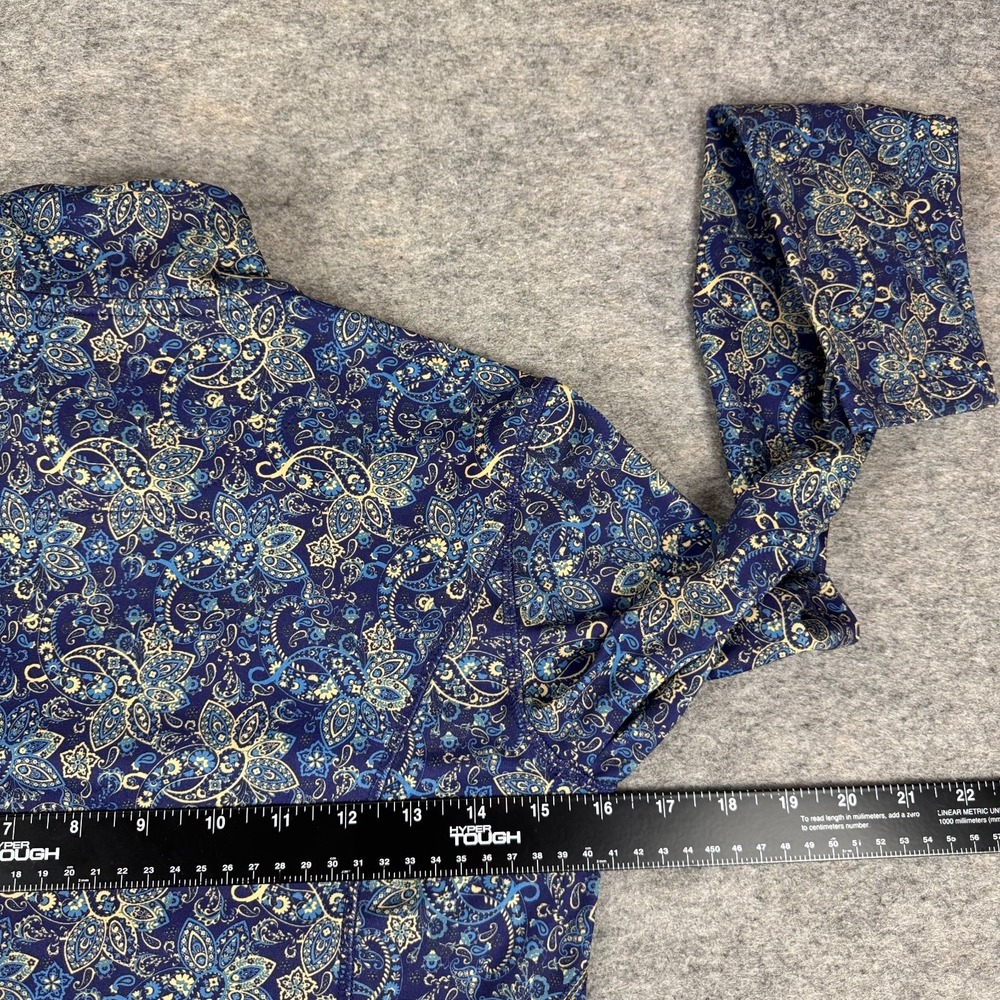 Dover Saddlery 1/4 Zip Shirt Paisley Print Polyester Stretch Womens XS - Picture 8 of 10